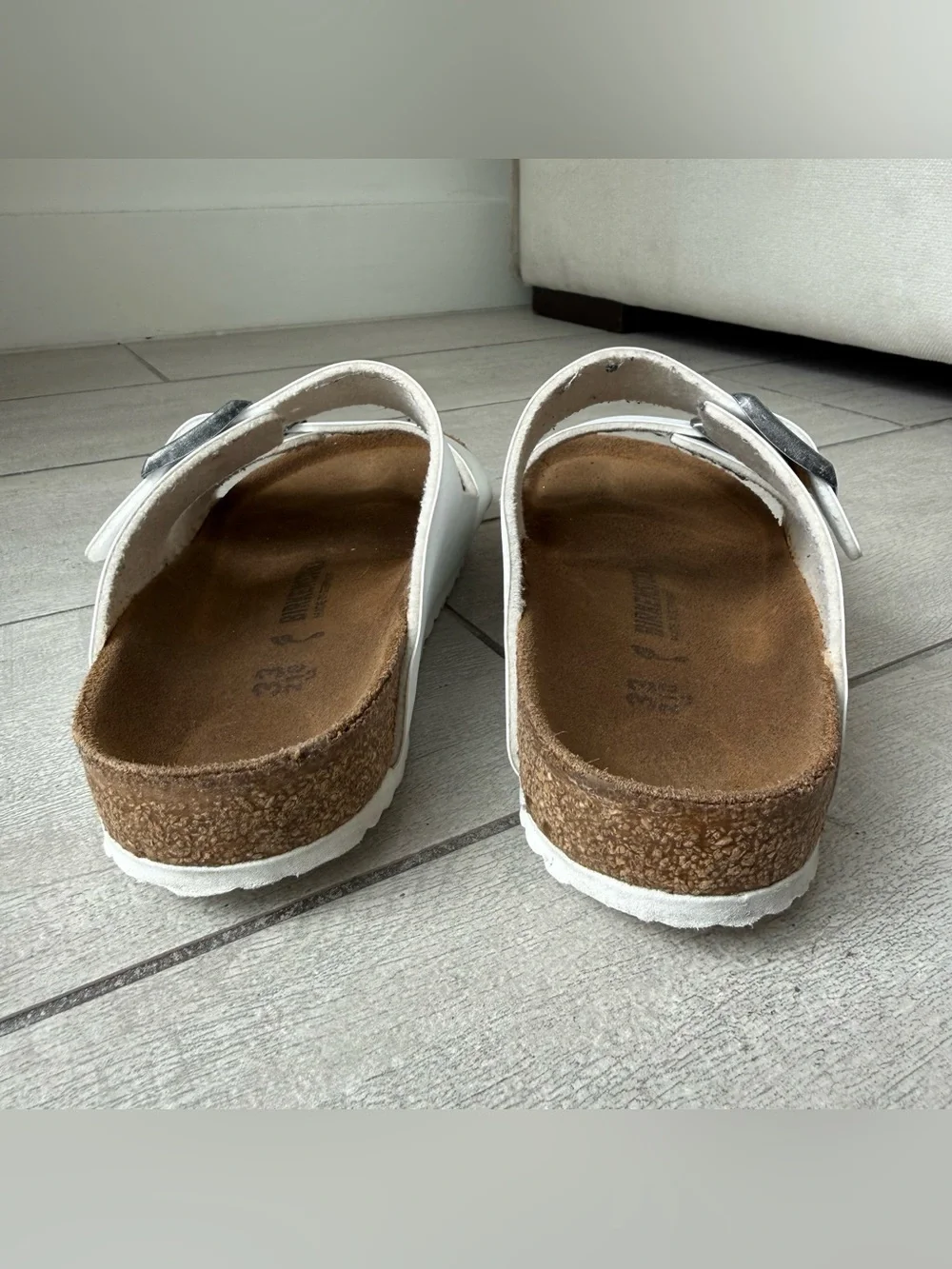 Birkenstock Kids Arizona white Birko-Flor